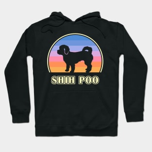 Shih Poo Vintage Sunset Dog Hoodie